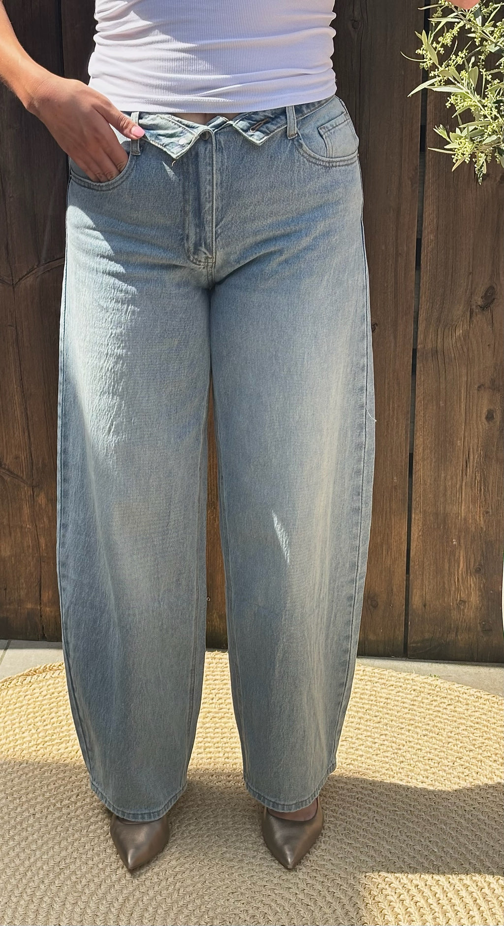 Amber jeans lichtblauw