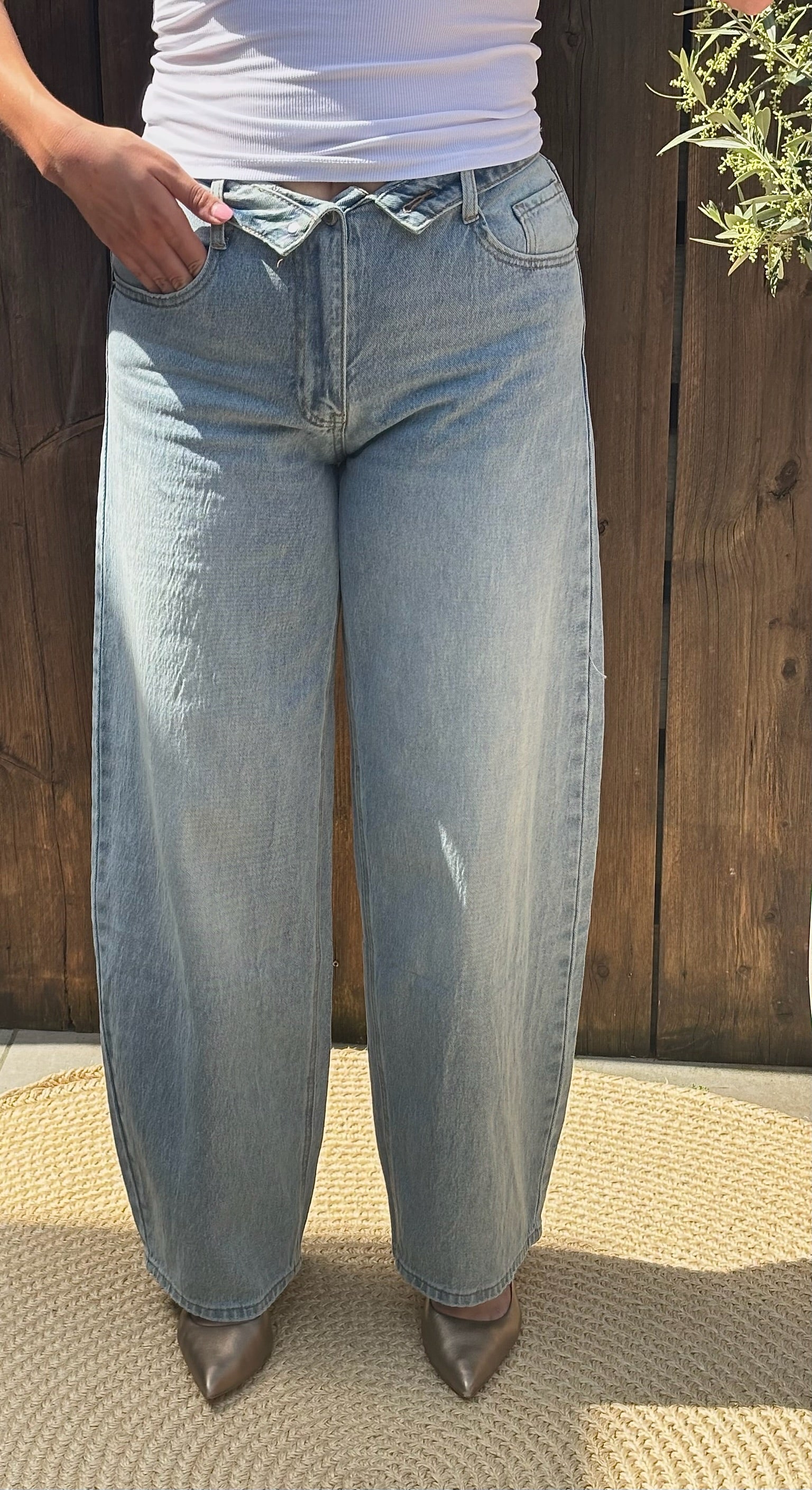 Amber jeans lichtblauw