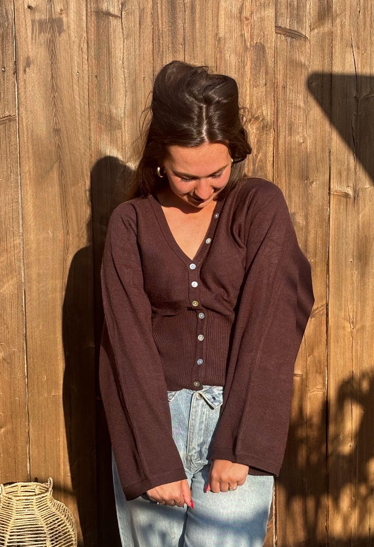 September Mornings Vest Bruin