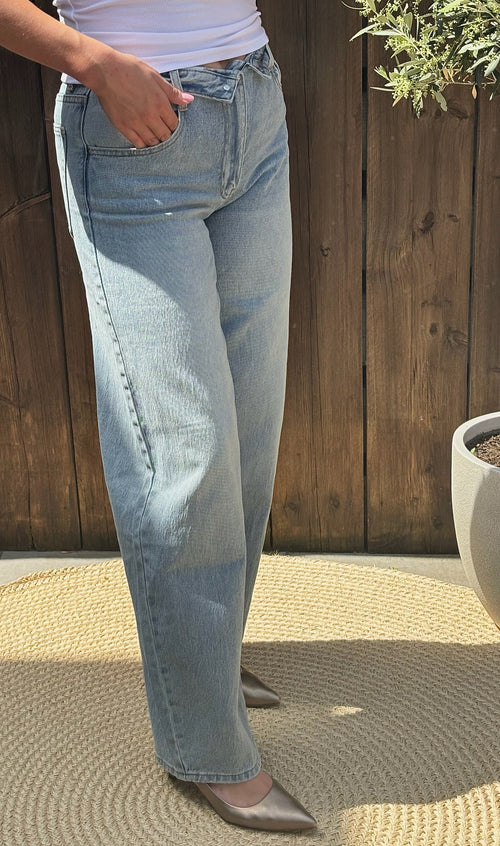 Amber jeans lichtblauw